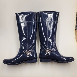 Michael Kors rain boots navy blue size 6